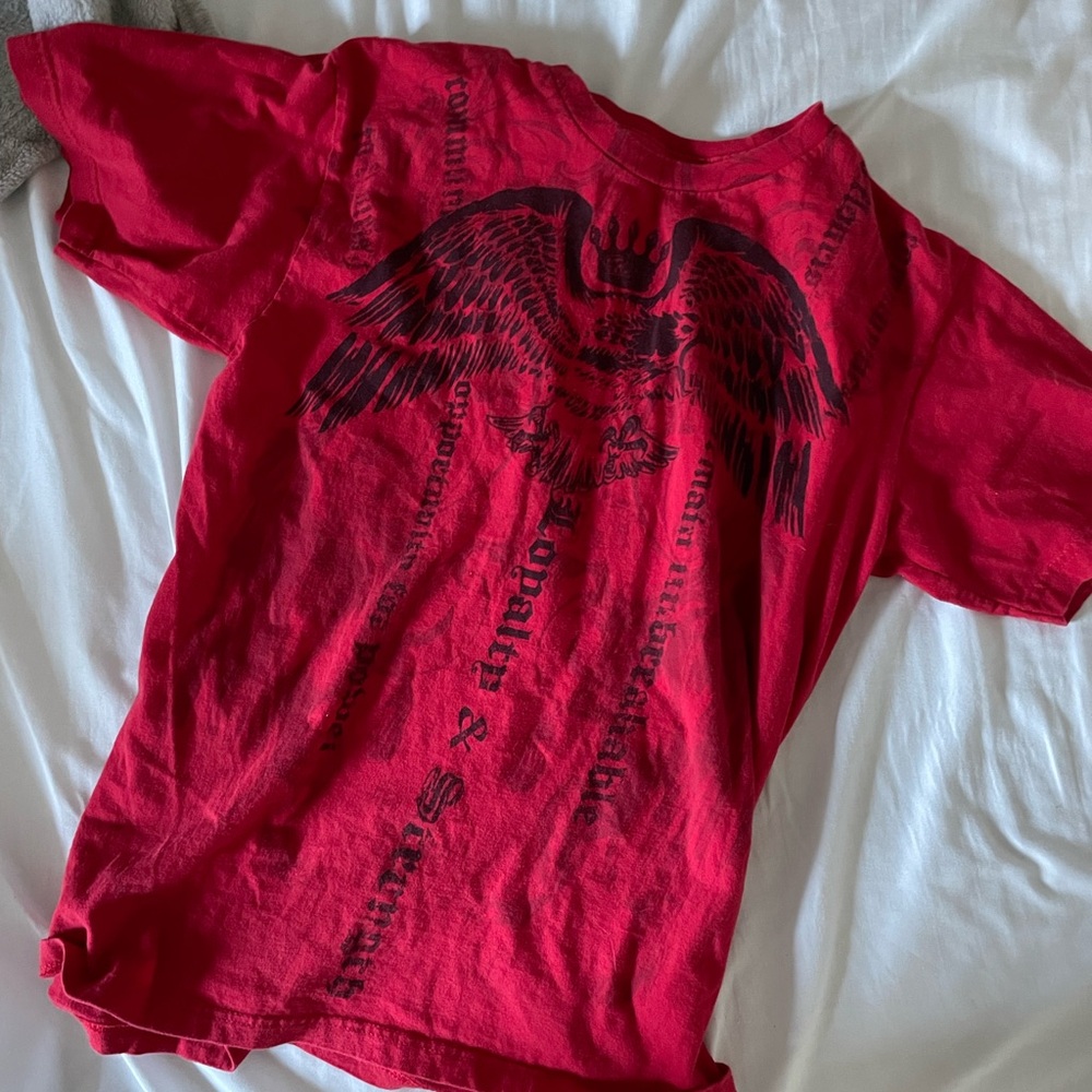 Citizen Red Tee with Black Graphic